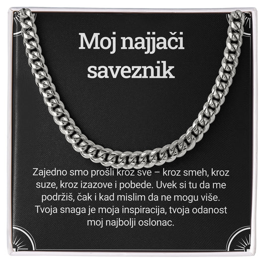 Moj najjači saveznik – Posveta sa lančićem od brata za brata