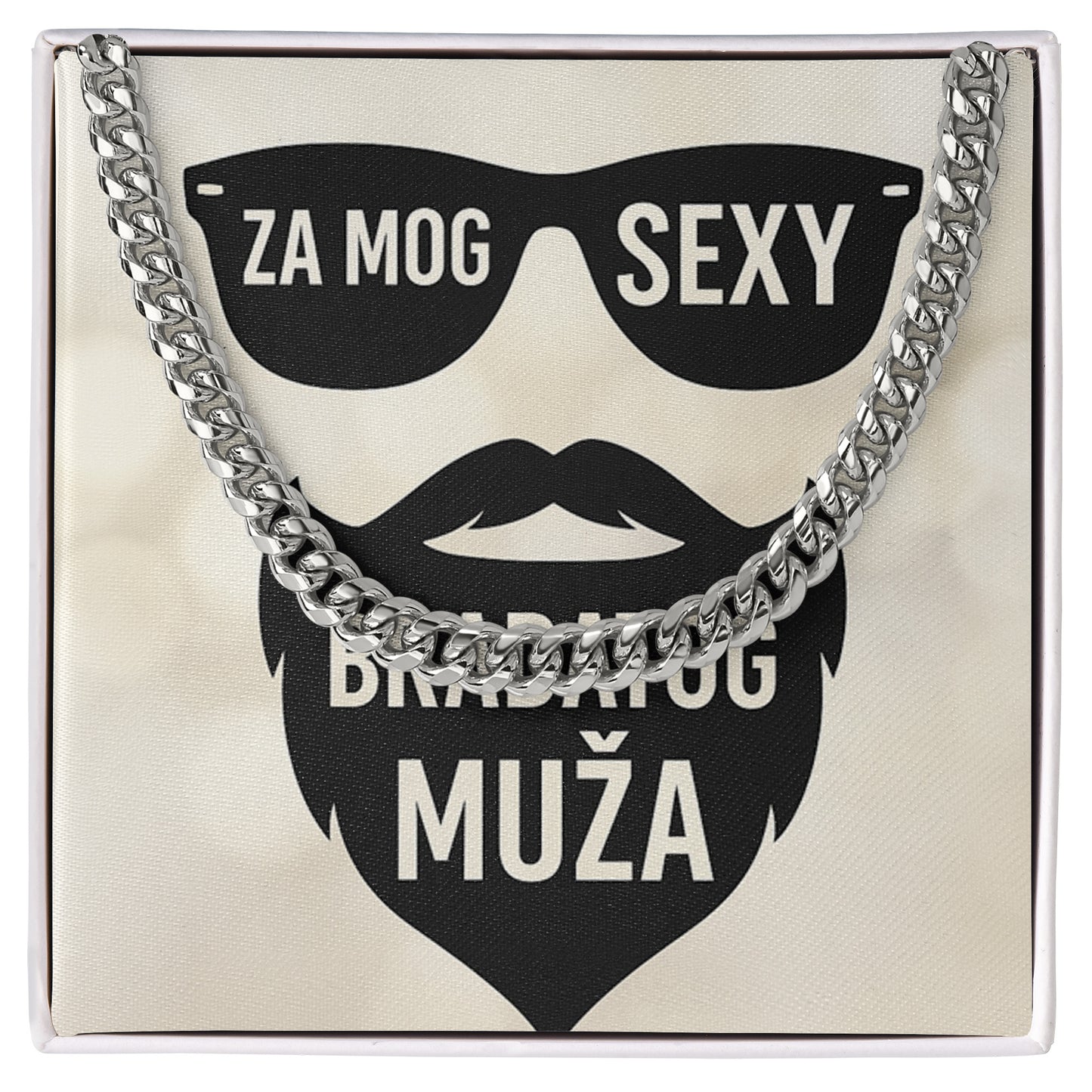 Za mog sexy bradatog muza – Posveta sa lančićem za njega