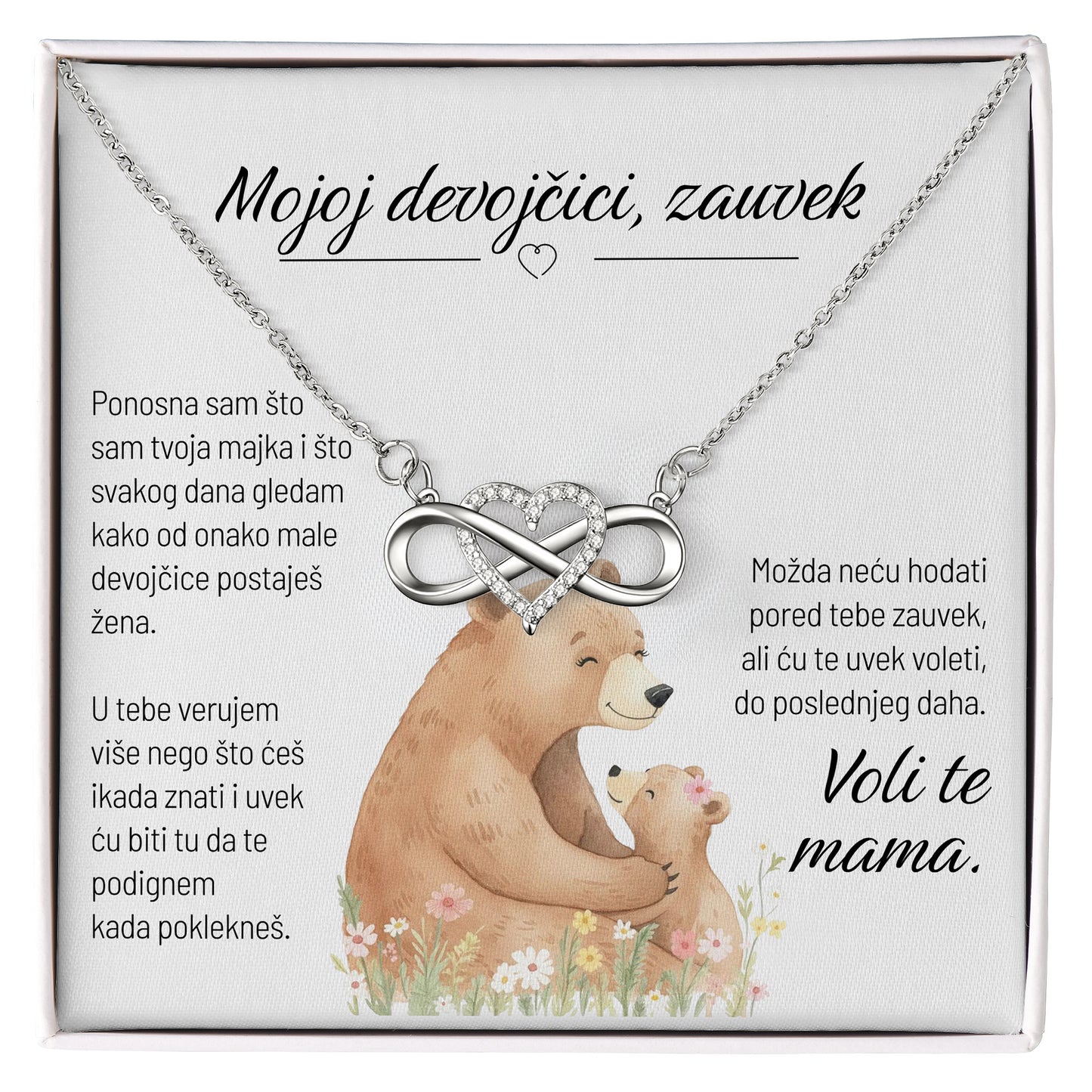 Mojoj devojčici, zauvek – Posveta sa lančićem za ćerku od majke