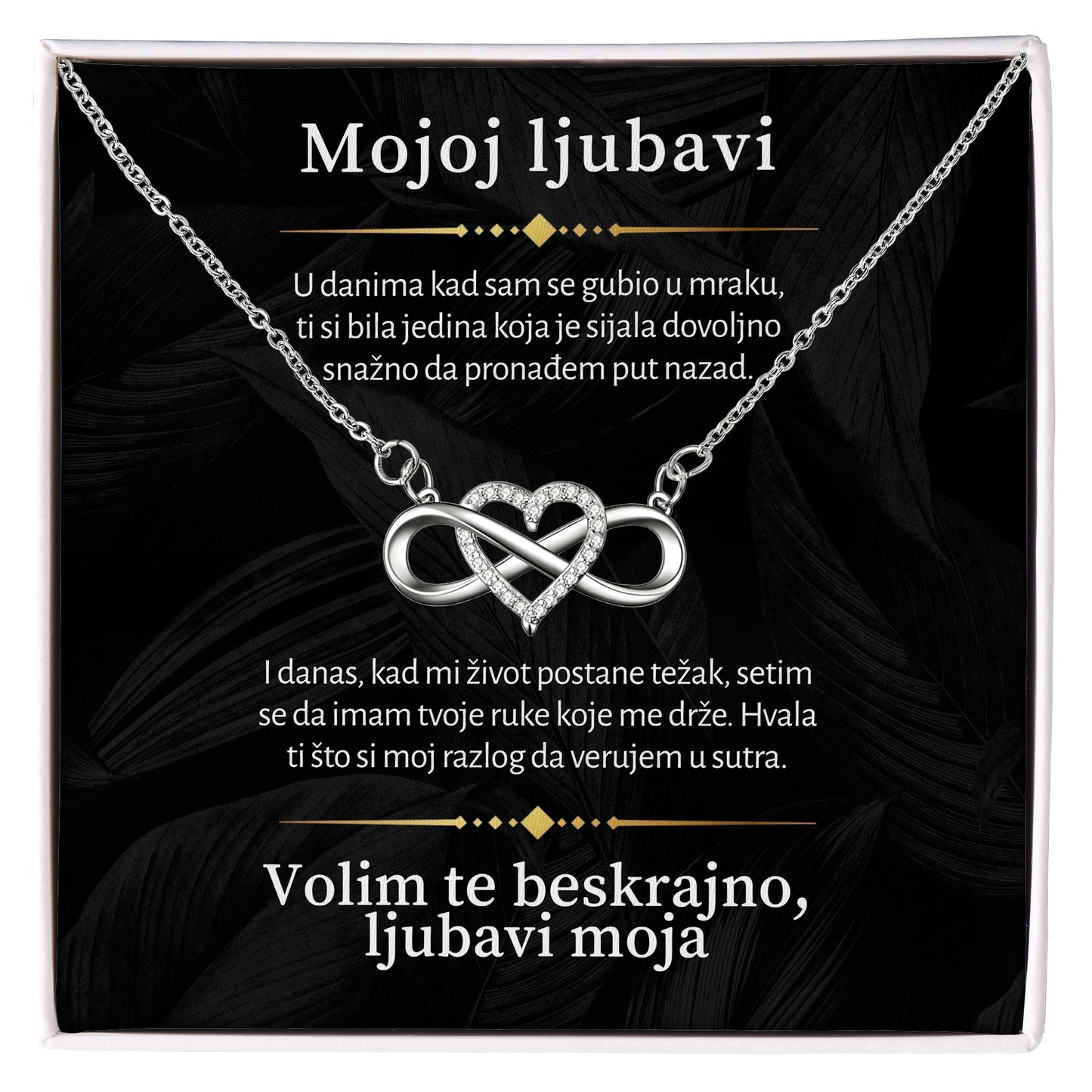 Mojoj ljubavi - Posveta sa lančićem za devojku od momka