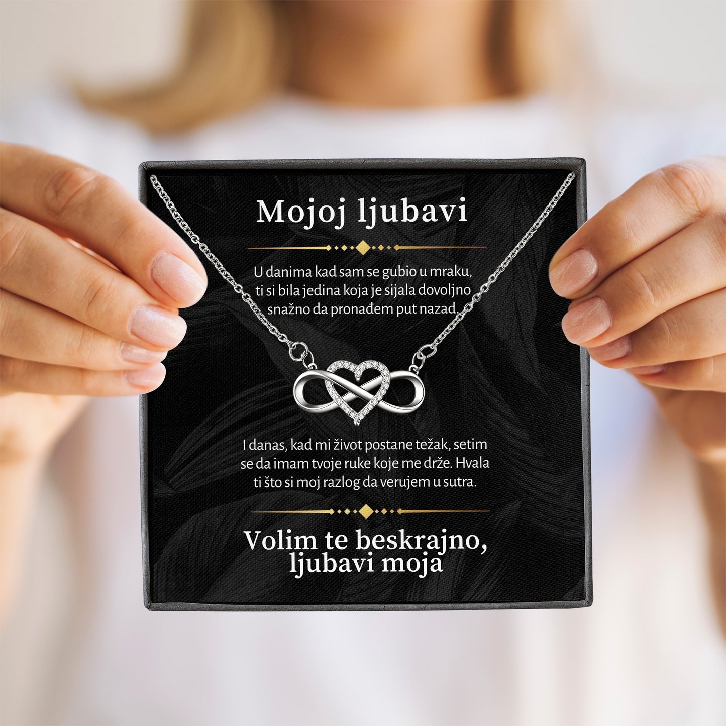 Mojoj ljubavi - Posveta sa lančićem za devojku od momka