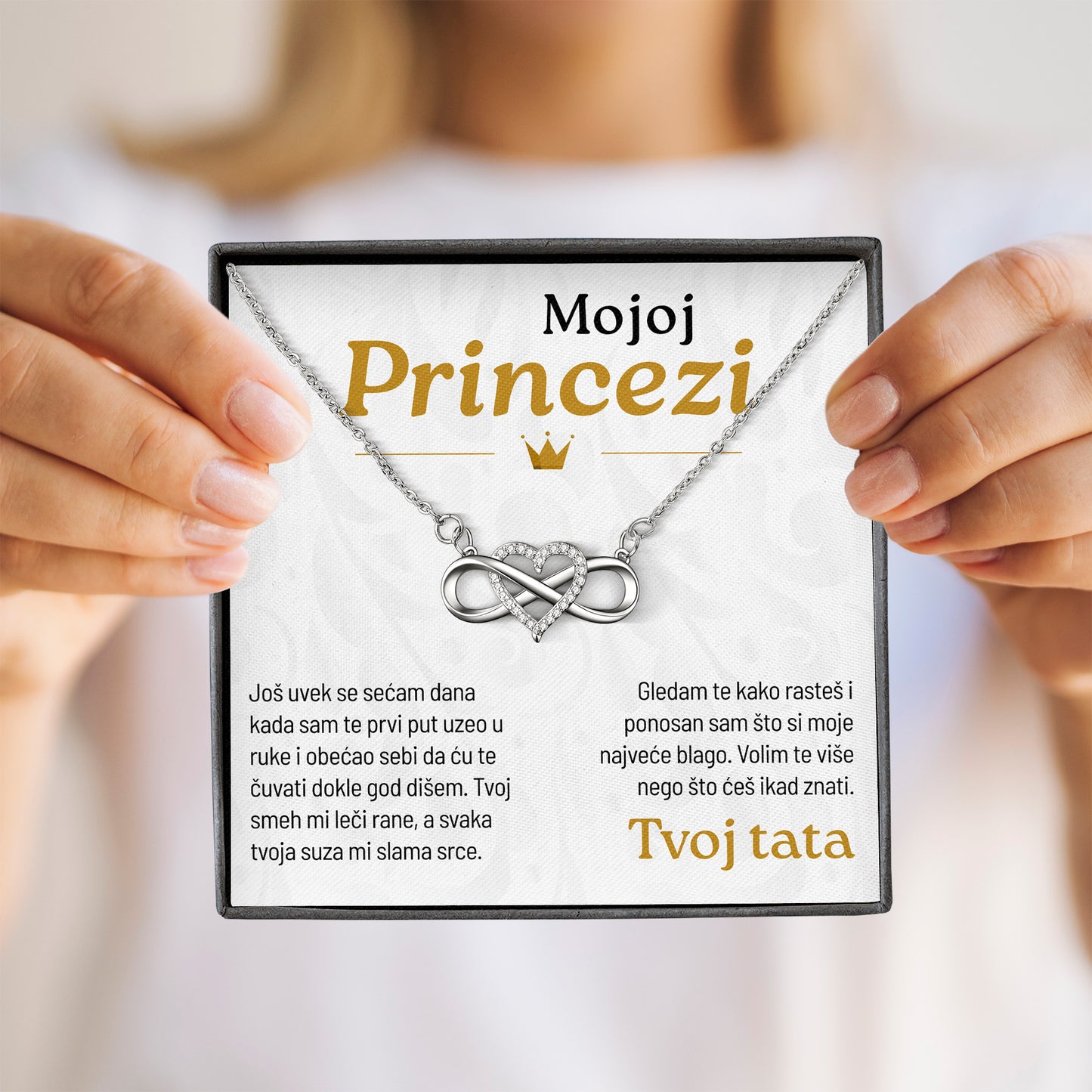 Mojoj princezi – Posveta sa lančićem za ćerku od oca