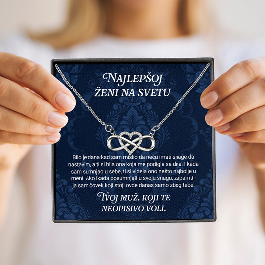 Najlepšoj ženi na svetu - Posveta sa lančićem za suprugu od muža