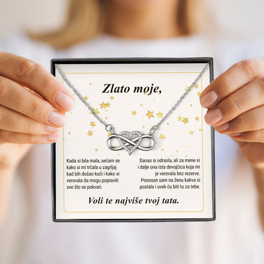 Zlato moje - Posveta sa lančićem za ćerku od oca