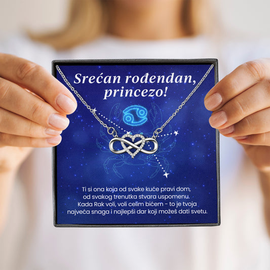 Srećan rođendan, princezo! - Posveta sa lančićem za rođendan
