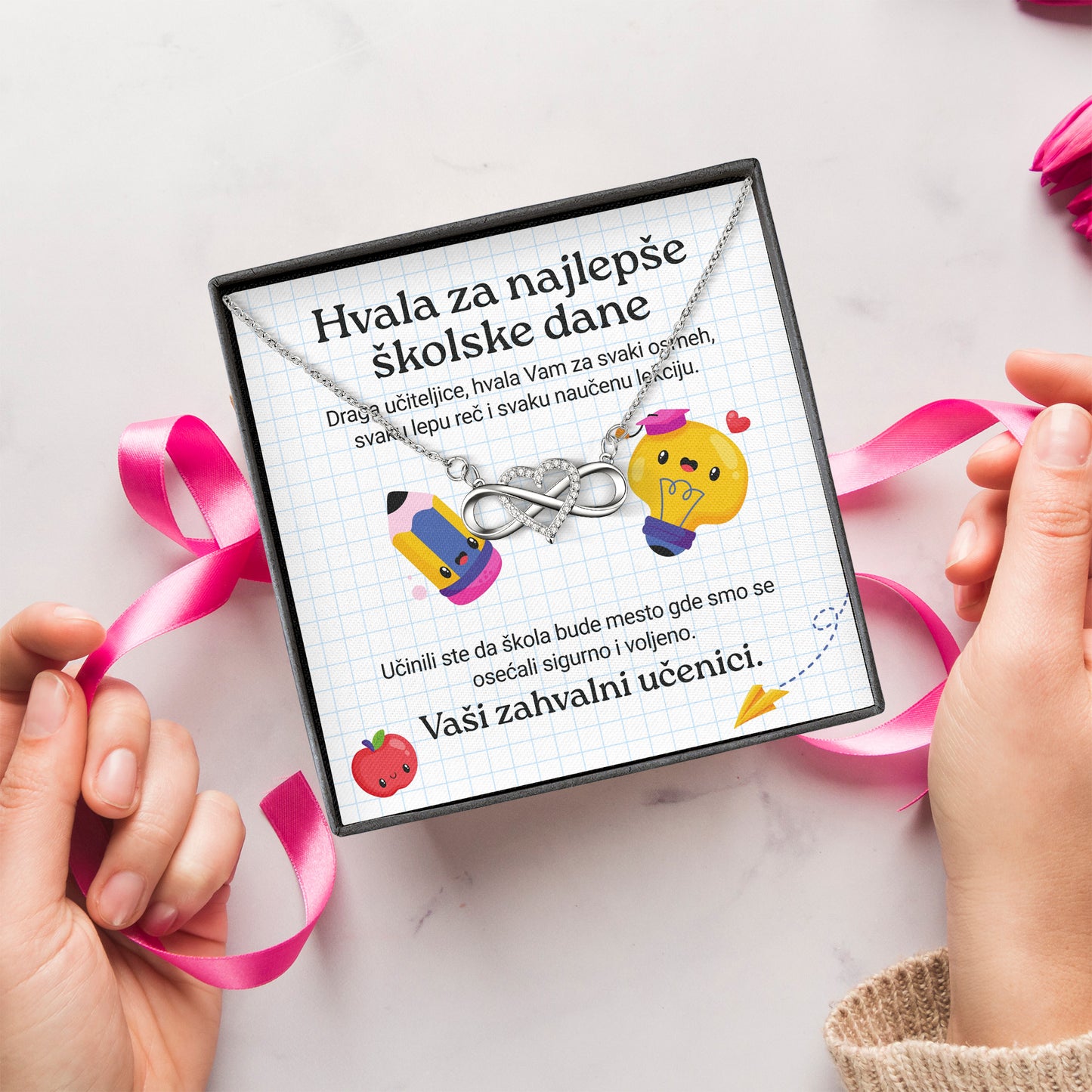 Hvala za najlepše školske dane - Posveta sa lančićem za učiteljicu