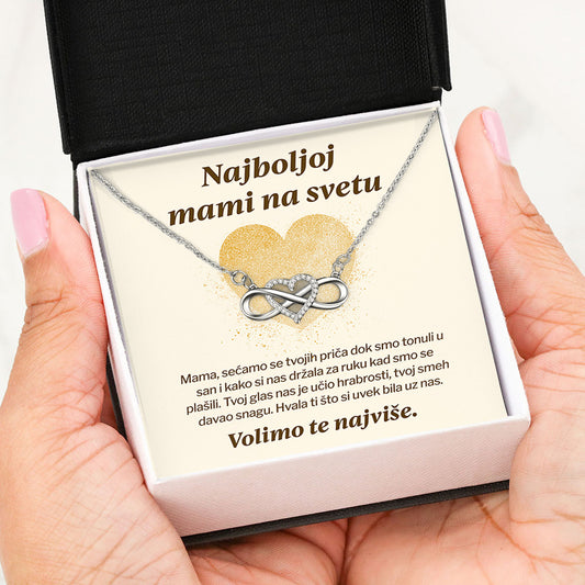 Najboljoj mami na svetu - Posveta sa lančićem za majku od dece