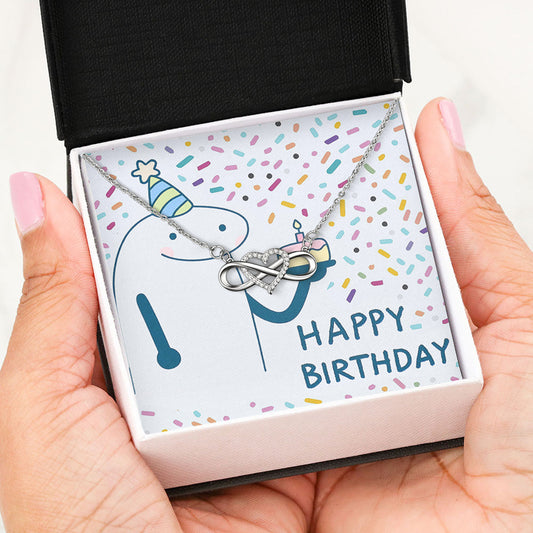 HAPPY BIRTHDAY - Posveta sa lančićem za rođendan