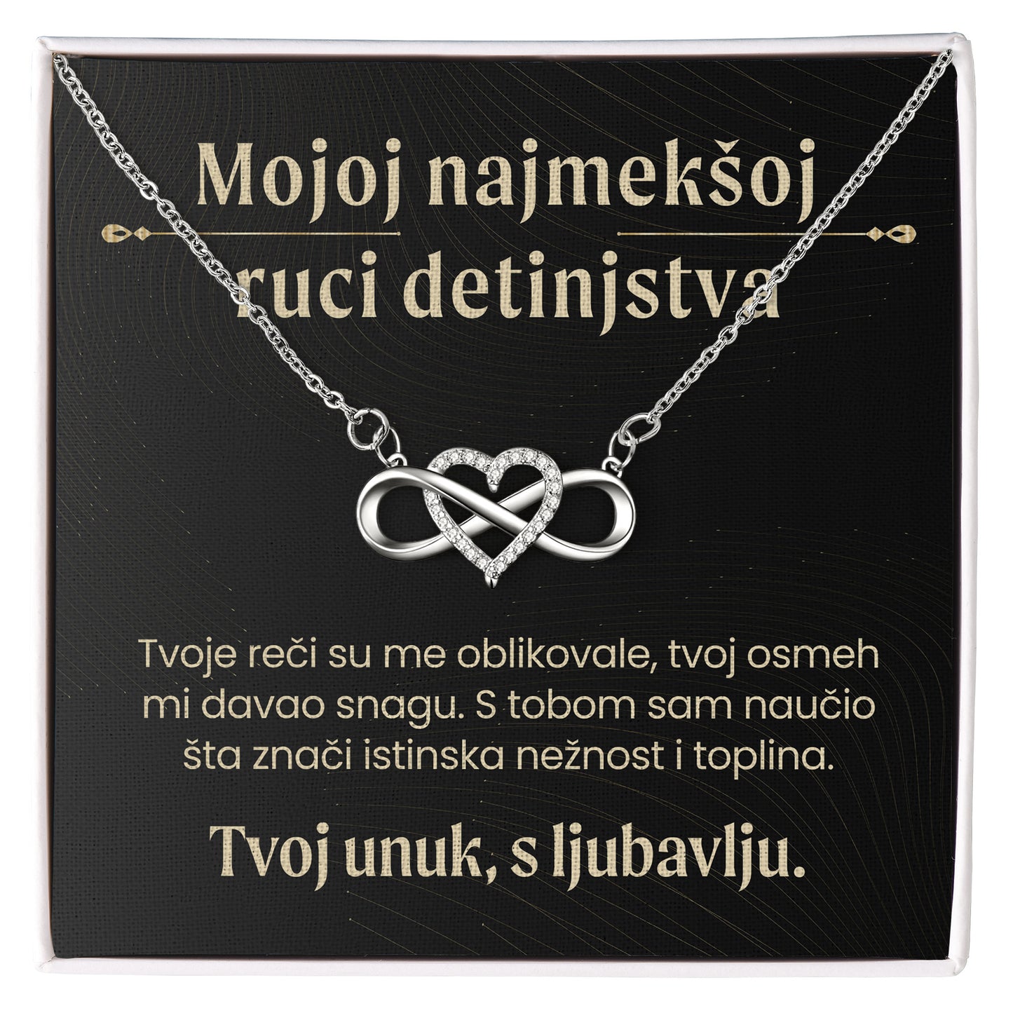 Mojoj najmekšoj ruci detinjstva – Posveta sa lančićem za baku od unuka