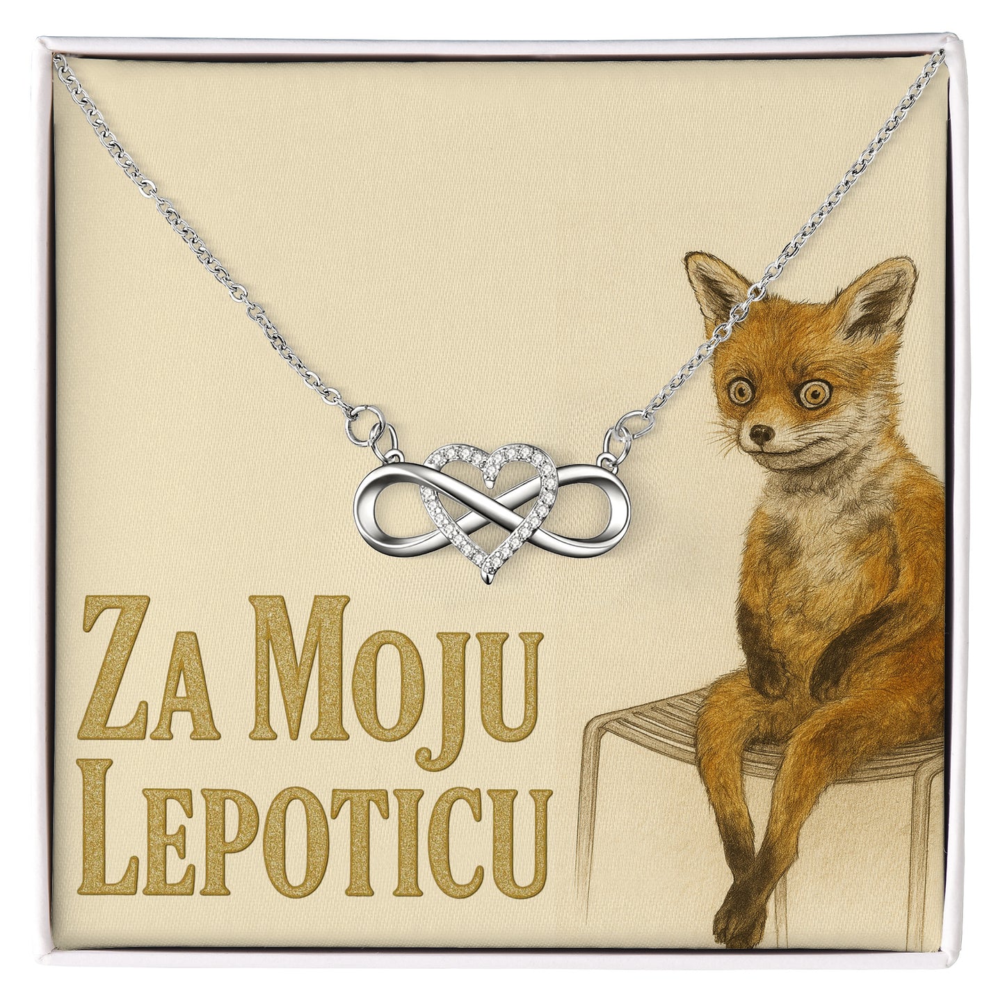 Za moju lepoticu - Posveta sa lančićem za nju