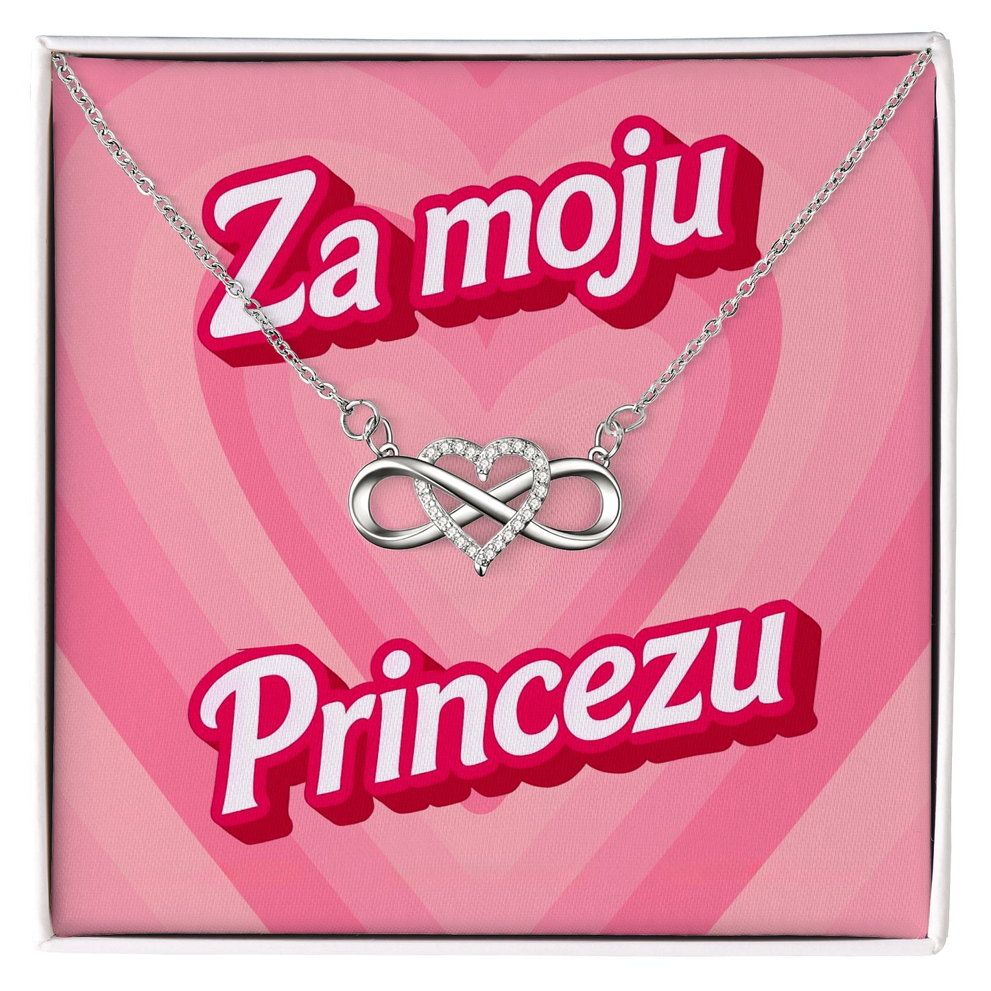 Za moju princezu - Posveta sa lančićem za nju