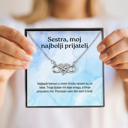Sestra, moj najbolji prijatelj – Posveta sa lančićem za sestru od brata