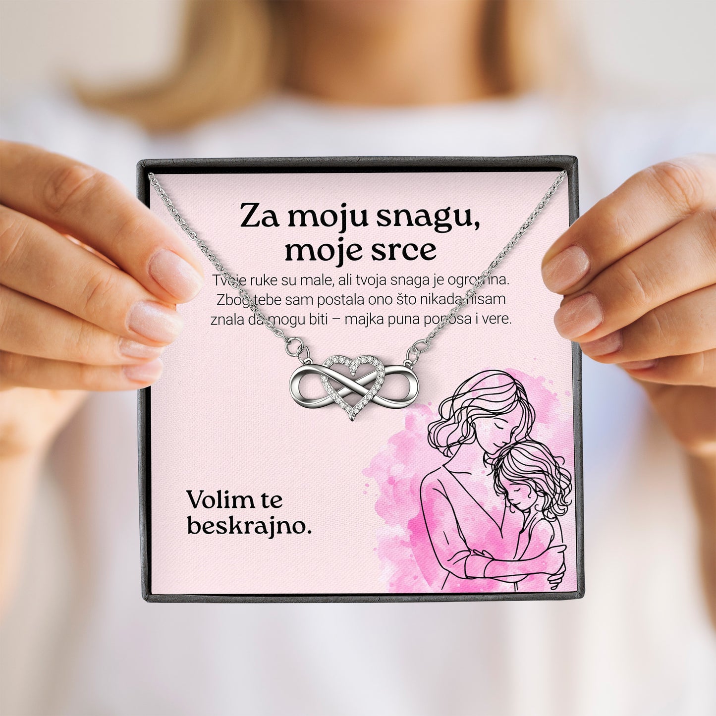 Za moju snagu, moje srce – Posveta sa lančićem za ćerku od majke