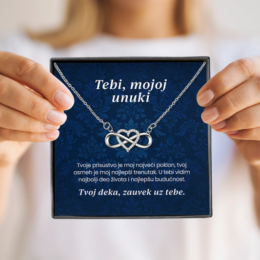 Tebi, mojoj unuki – Posveta sa lančićem za unuku od deke
