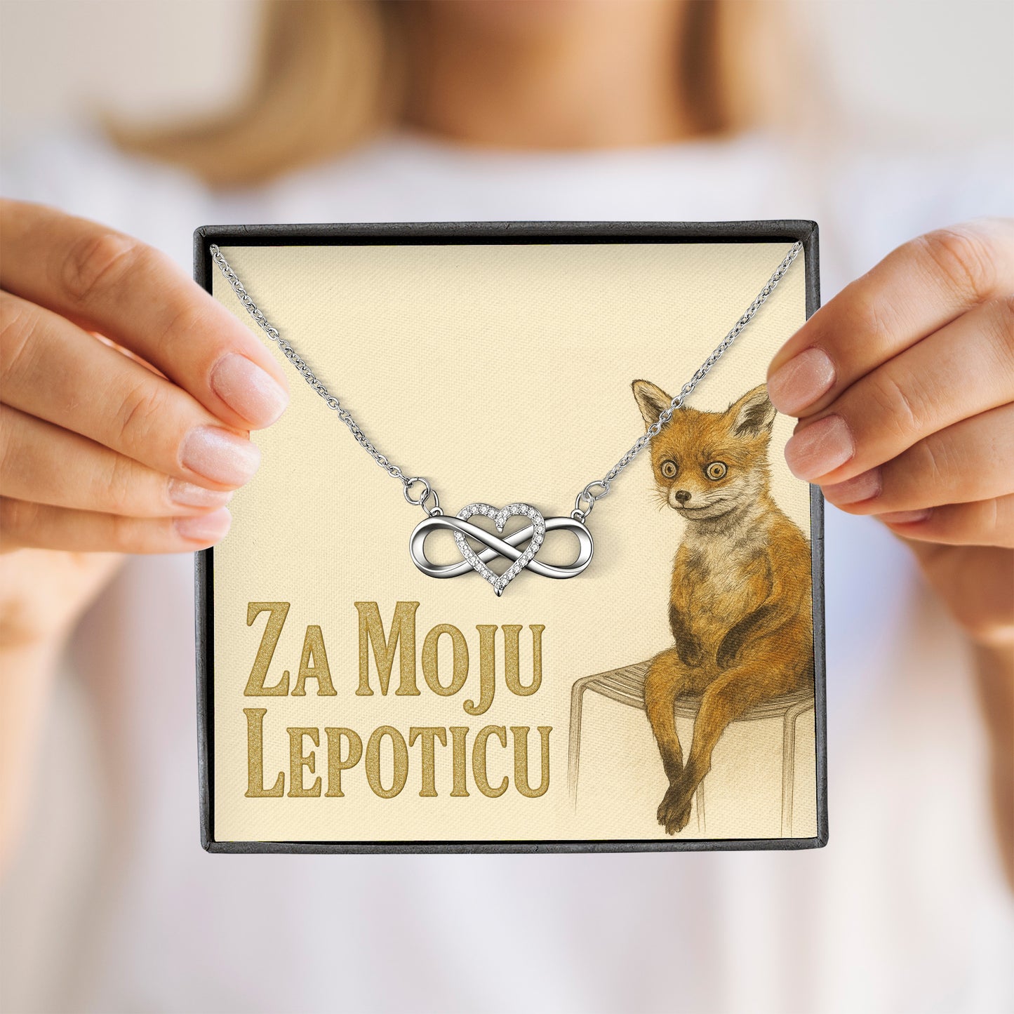 Za moju lepoticu - Posveta sa lančićem za nju