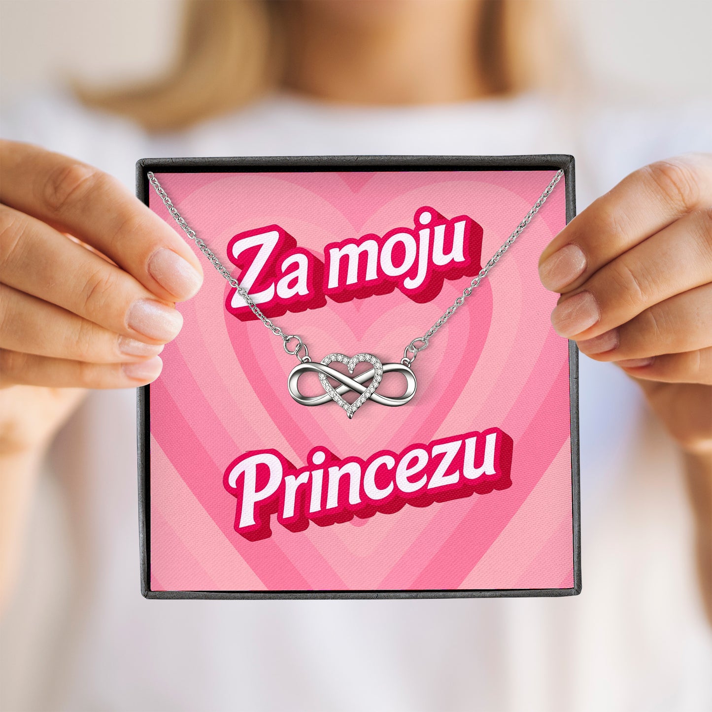 Za moju princezu - Posveta sa lančićem za nju