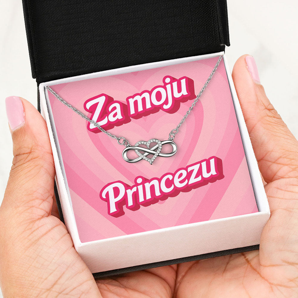 Za moju princezu - Posveta sa lančićem za nju