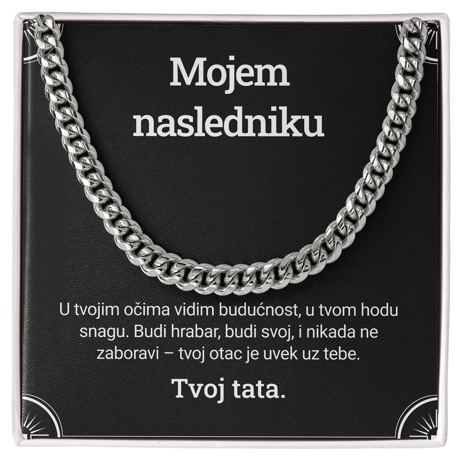 Mojem nasledniku – Posveta sa lančićem za sina od oca