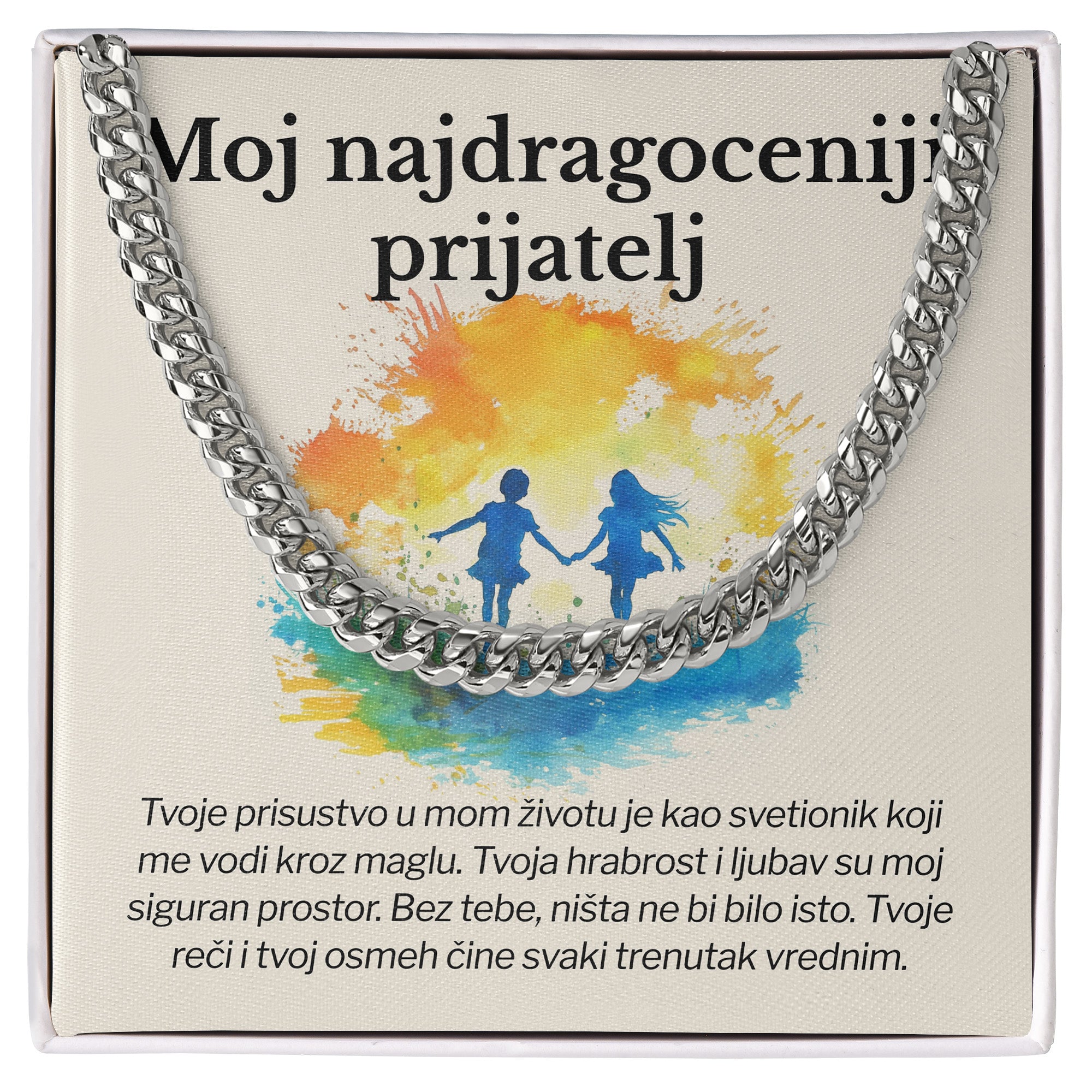 Moj najdragoceniji prijatelj – Posveta sa lančićem od sestre za brata