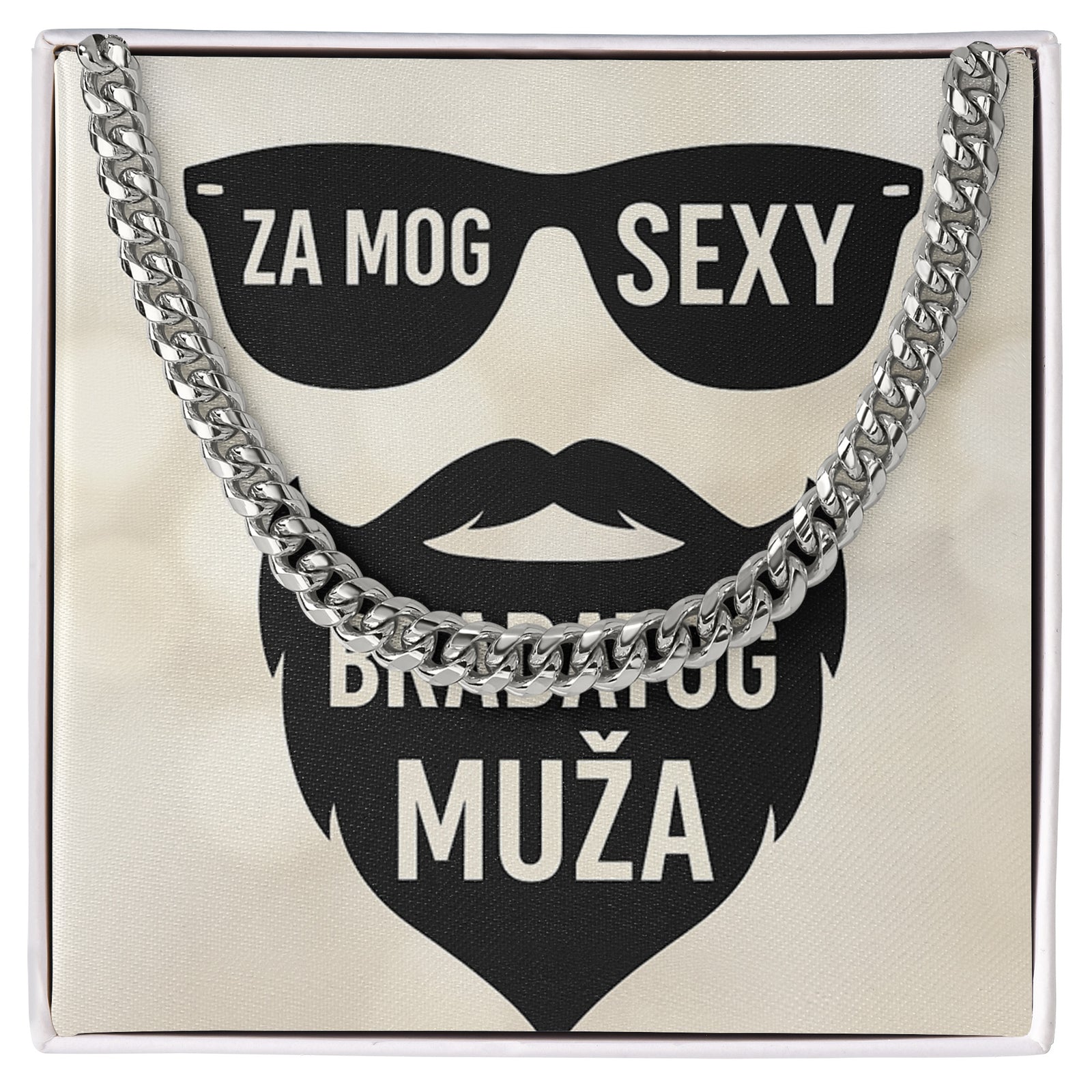 Za mog sexy bradatog muza – Posveta sa lančićem za njega