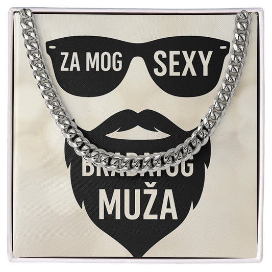 Za mog sexy bradatog muza – Posveta sa lančićem za njega