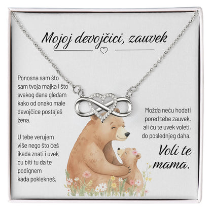 Mojoj devojčici, zauvek – Posveta sa lančićem za ćerku od majke