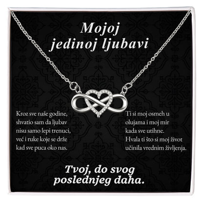 Mojoj jedinoj ljubavi - Posveta sa lančićem za suprugu od muža