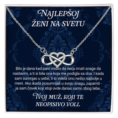 Najlepšoj ženi na svetu - Posveta sa lančićem za suprugu od muža