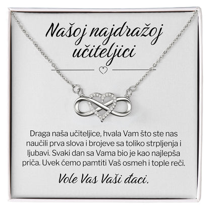 Našoj najdražoj učiteljici - Posveta sa lančićem za učiteljicu