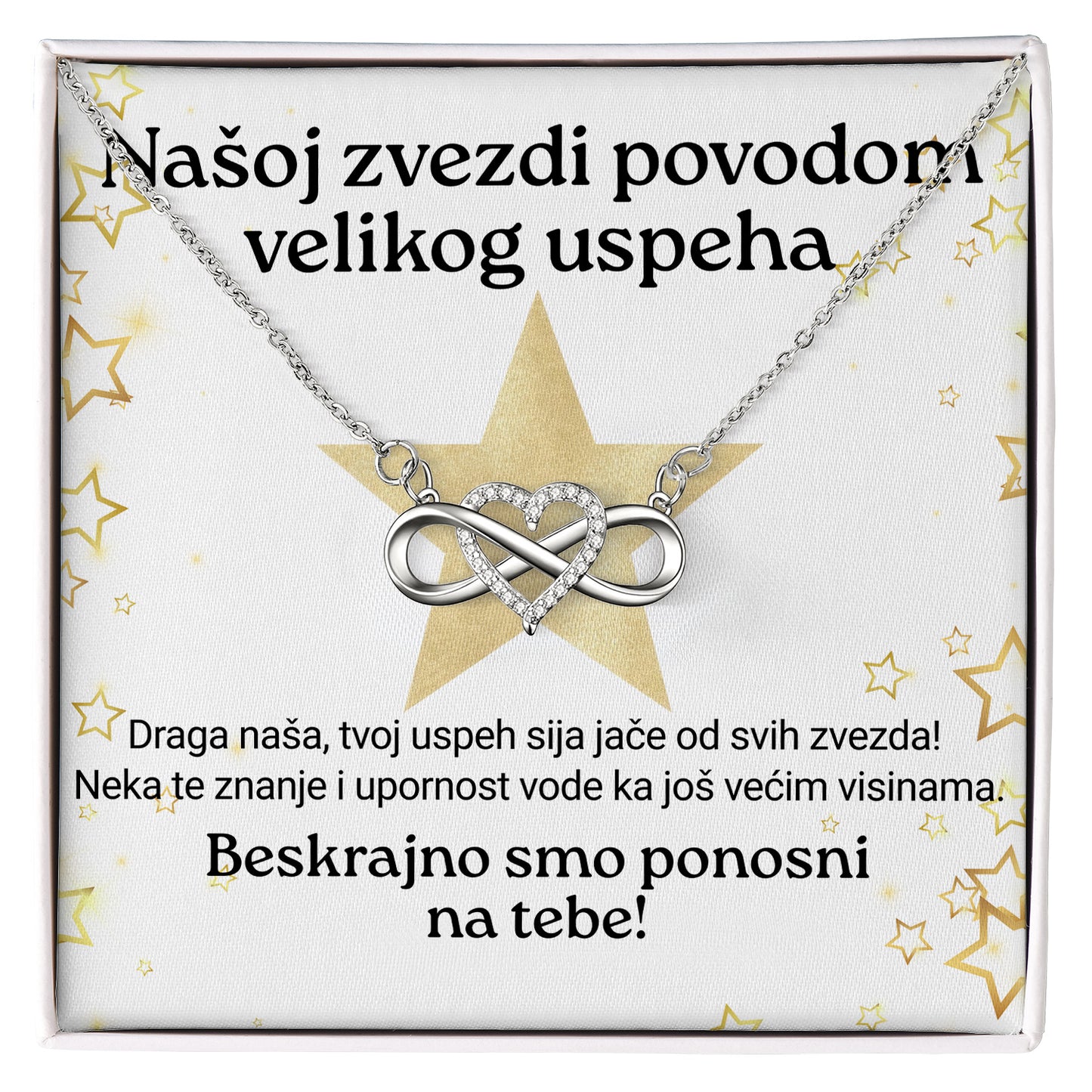 Našoj zvezdi povodom velikog uspeha - Posveta sa lančićem za učenicu