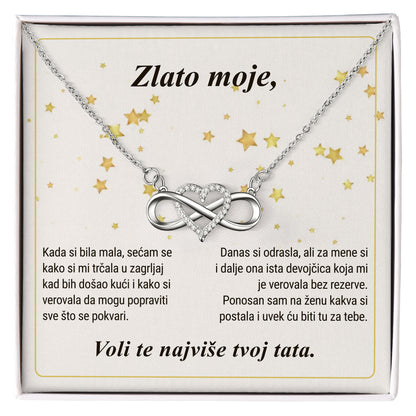 Zlato moje - Posveta sa lančićem za ćerku od oca