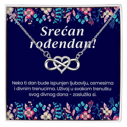 Srećan rođendan - Posveta sa lančićem za rođendan