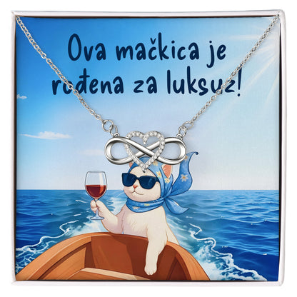 Ova mačkica je rođena za luksuz! - Posveta sa lančićem za rođendan