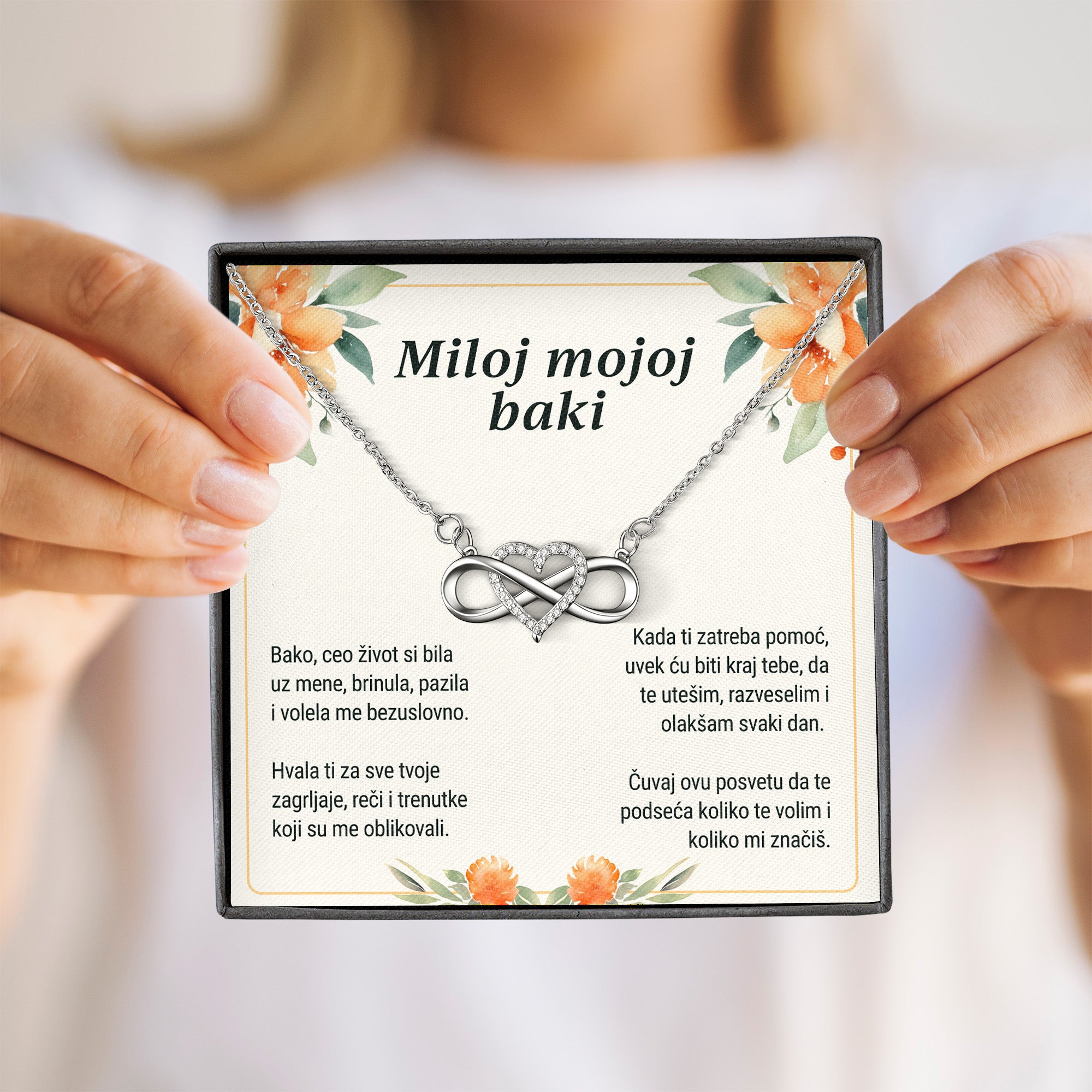 Miloj mojoj baki - Posveta sa lančićem za baku od unuka