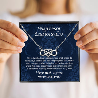Najlepšoj ženi na svetu - Posveta sa lančićem za suprugu od muža
