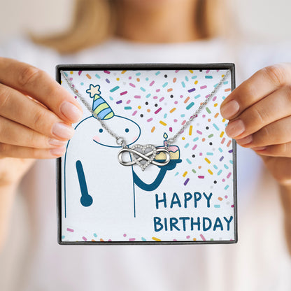 HAPPY BIRTHDAY - Posveta sa lančićem za rođendan