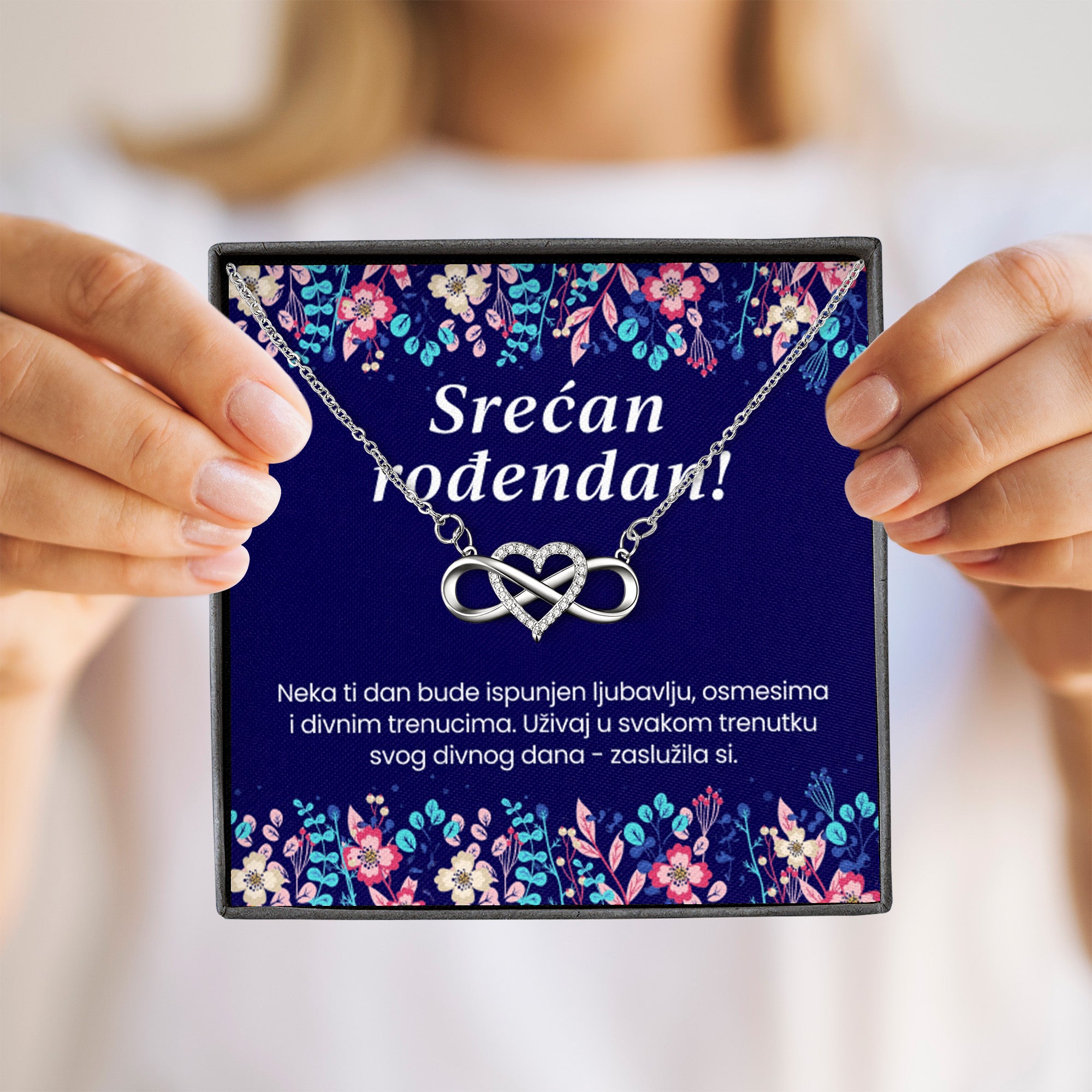 Srećan rođendan - Posveta sa lančićem za rođendan