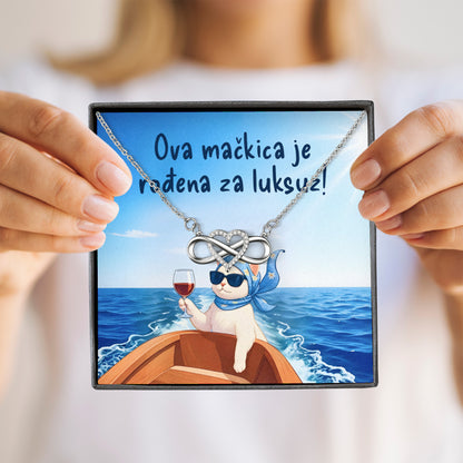 Ova mačkica je rođena za luksuz! - Posveta sa lančićem za rođendan