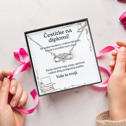 Čestitke na diplomi! - Posveta sa lančićem za učenicu