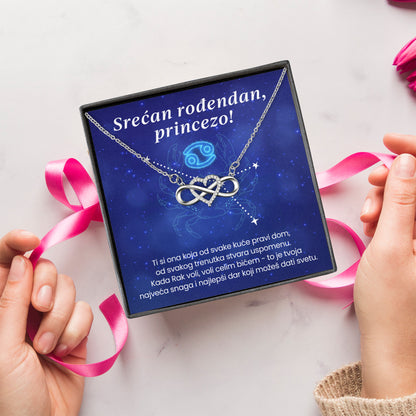 Srećan rođendan, princezo! - Posveta sa lančićem za rođendan