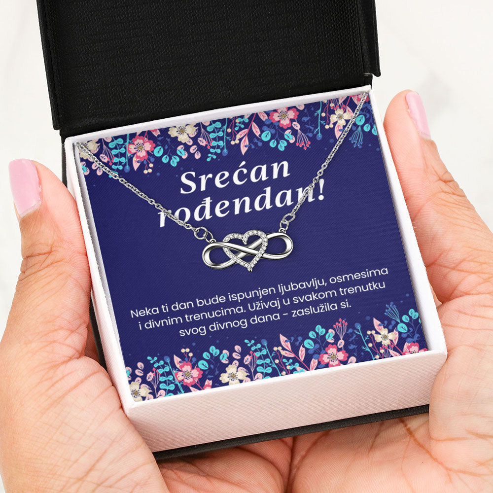 Srećan rođendan - Posveta sa lančićem za rođendan