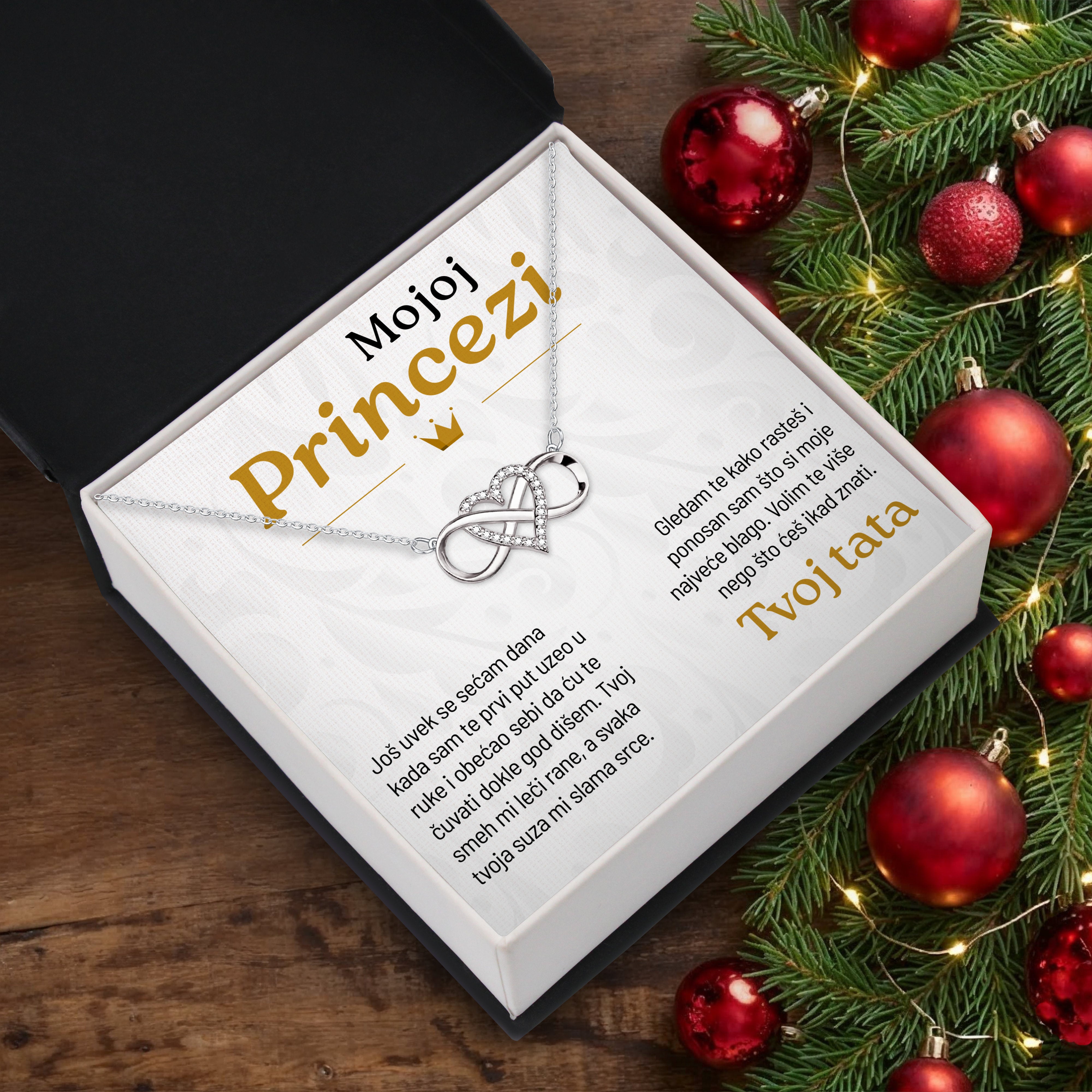 Mojoj princezi – Posveta sa lančićem za ćerku od oca