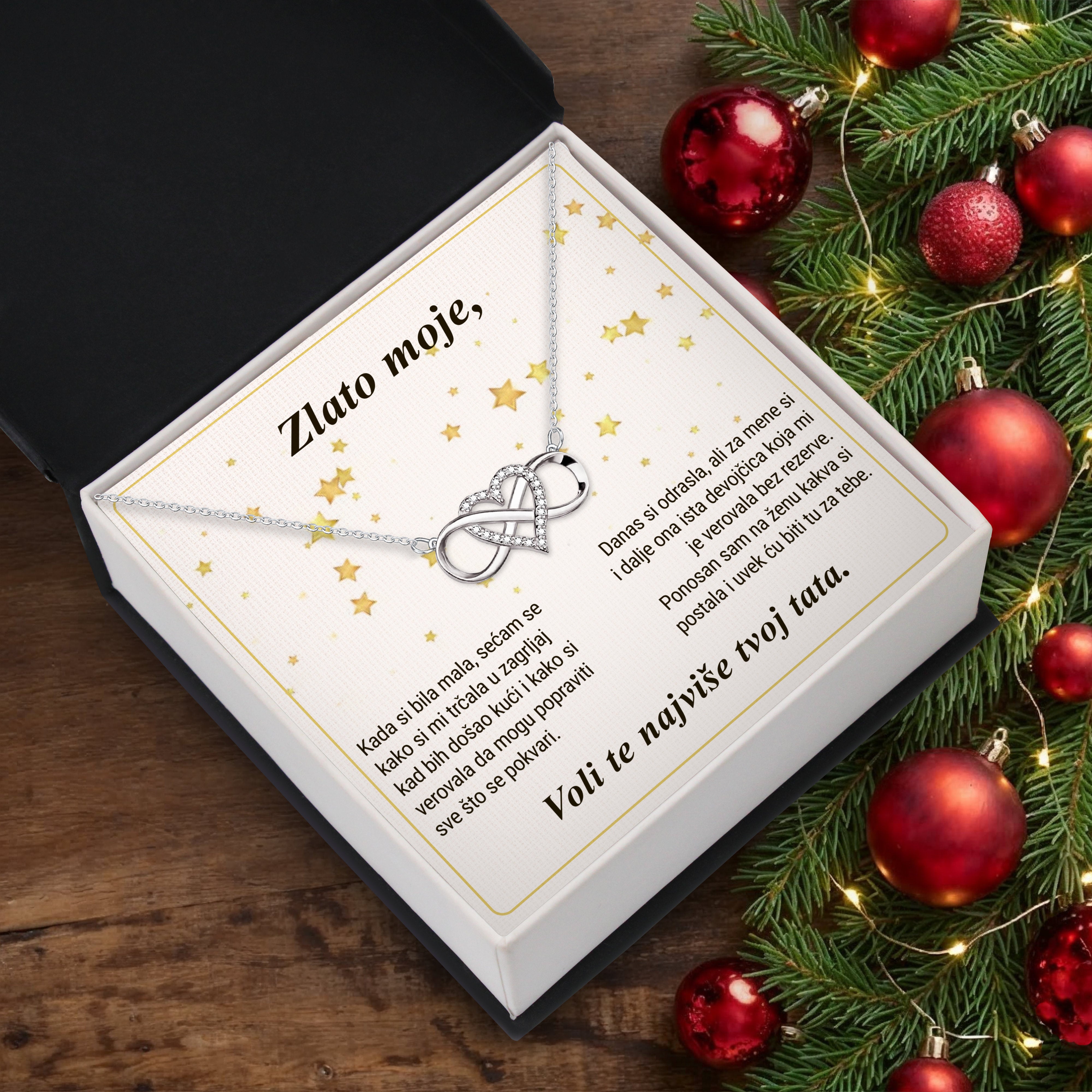 Zlato moje - Posveta sa lančićem za ćerku od oca