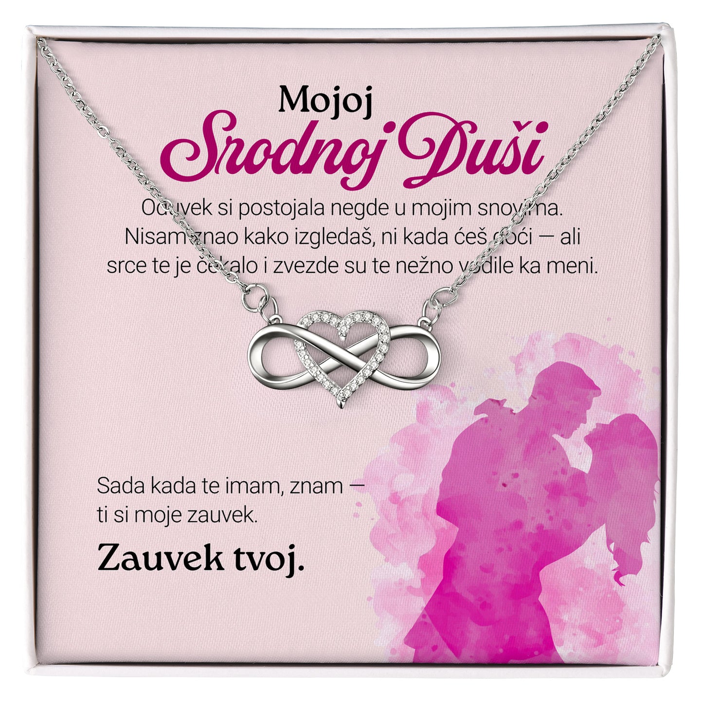 Mojoj srodnoj duši – Posveta sa lančićem za devojku od momka