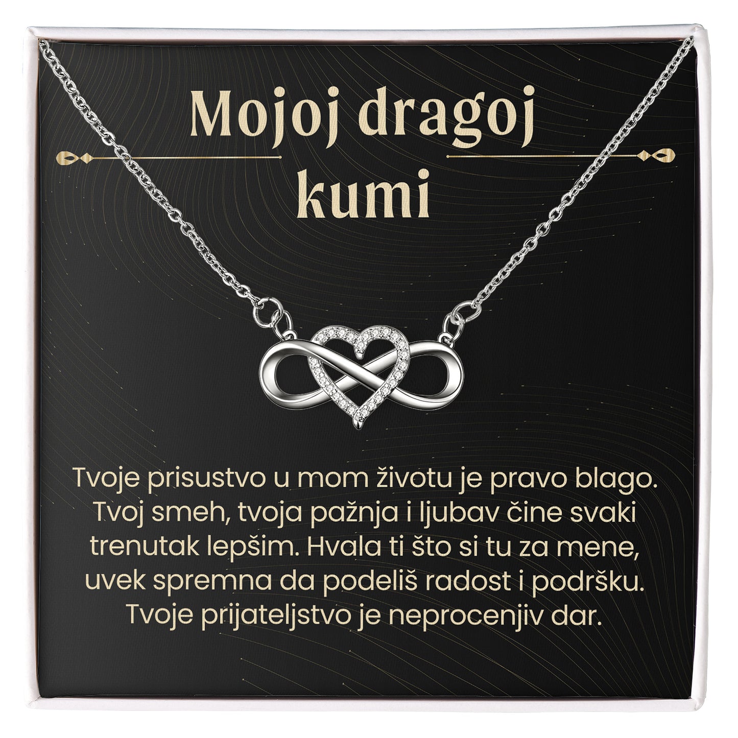 Mojoj dragoj kumi – Posveta sa lančićem za kumu