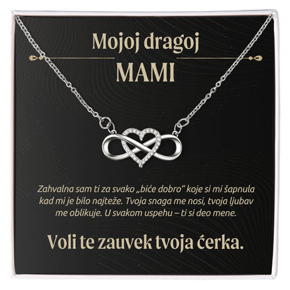 Mojoj dragoj mami – Posveta sa lančićem za majku od ćerke