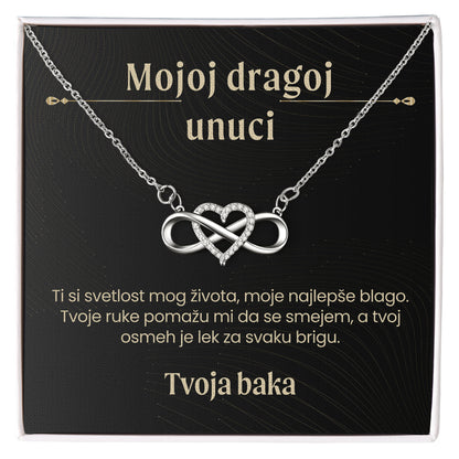Mojoj dragoj unuci – Posveta sa lančićem za unuku od bake