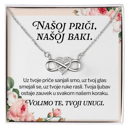 Našoj priči, našoj baki – Posveta sa lančićem za baku od unuke i unuka