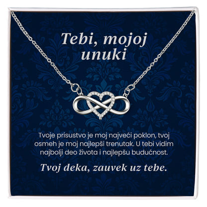 Tebi, mojoj unuki – Posveta sa lančićem za unuku od deke