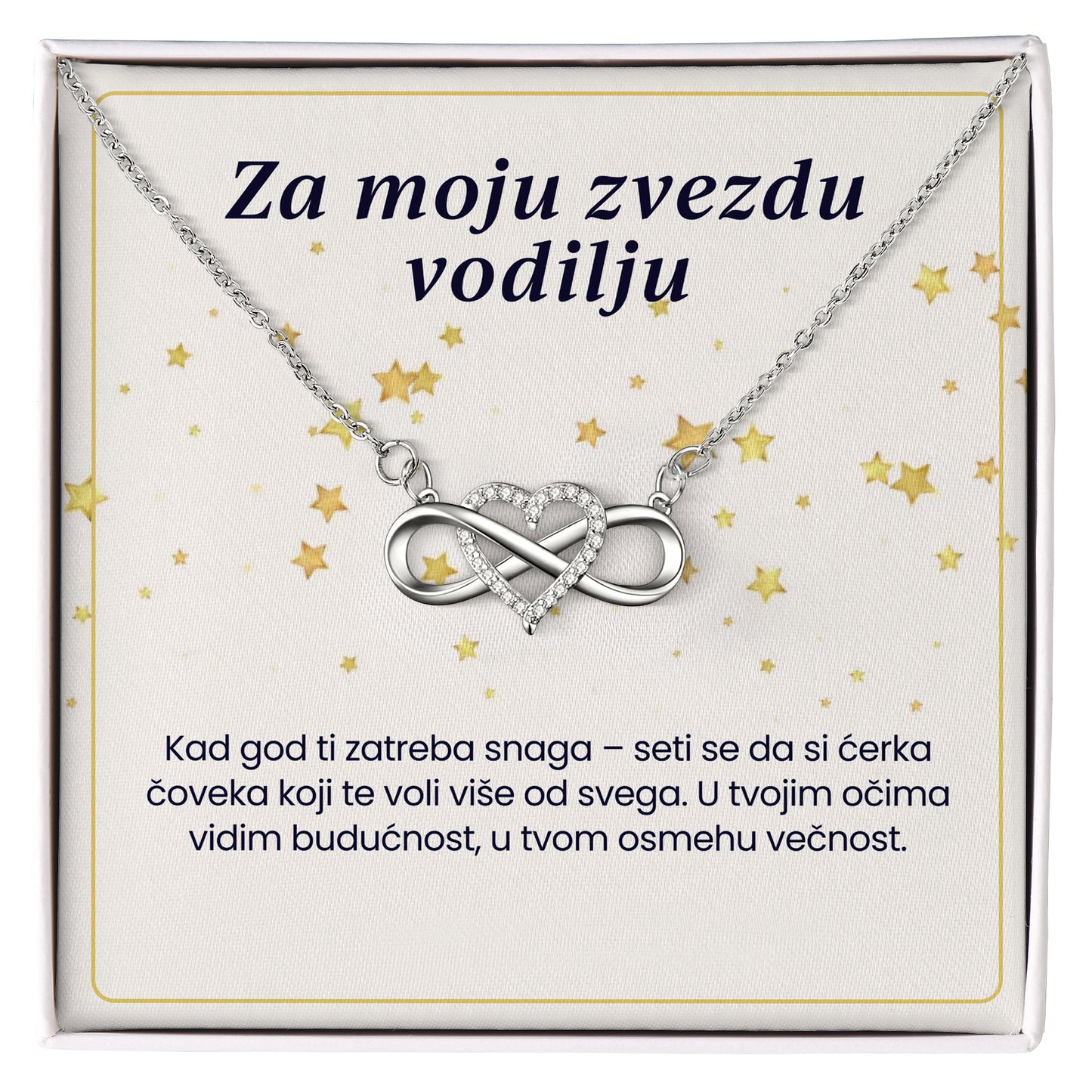 Za moju zvezdu vodilju – Posveta sa lančićem za ćerku od oca